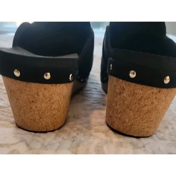 Corky's Black Size 9 Just Precious Slip On Wedge 2.5" Memory Foam Insoles EUC - Picture 5 of 9